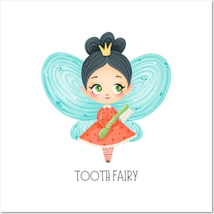 White Childish Tooth Fairy T-Shirt Posters and Art